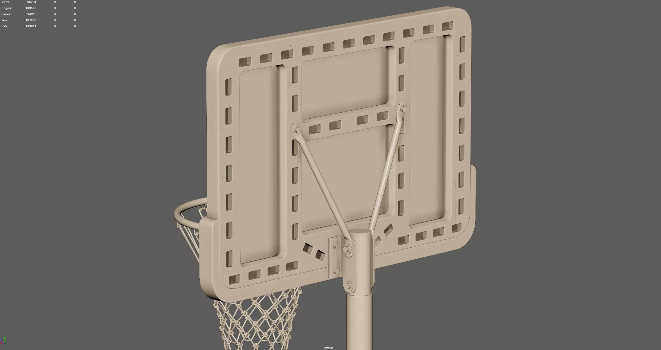 Portable Basketball Hoop 3D model_11