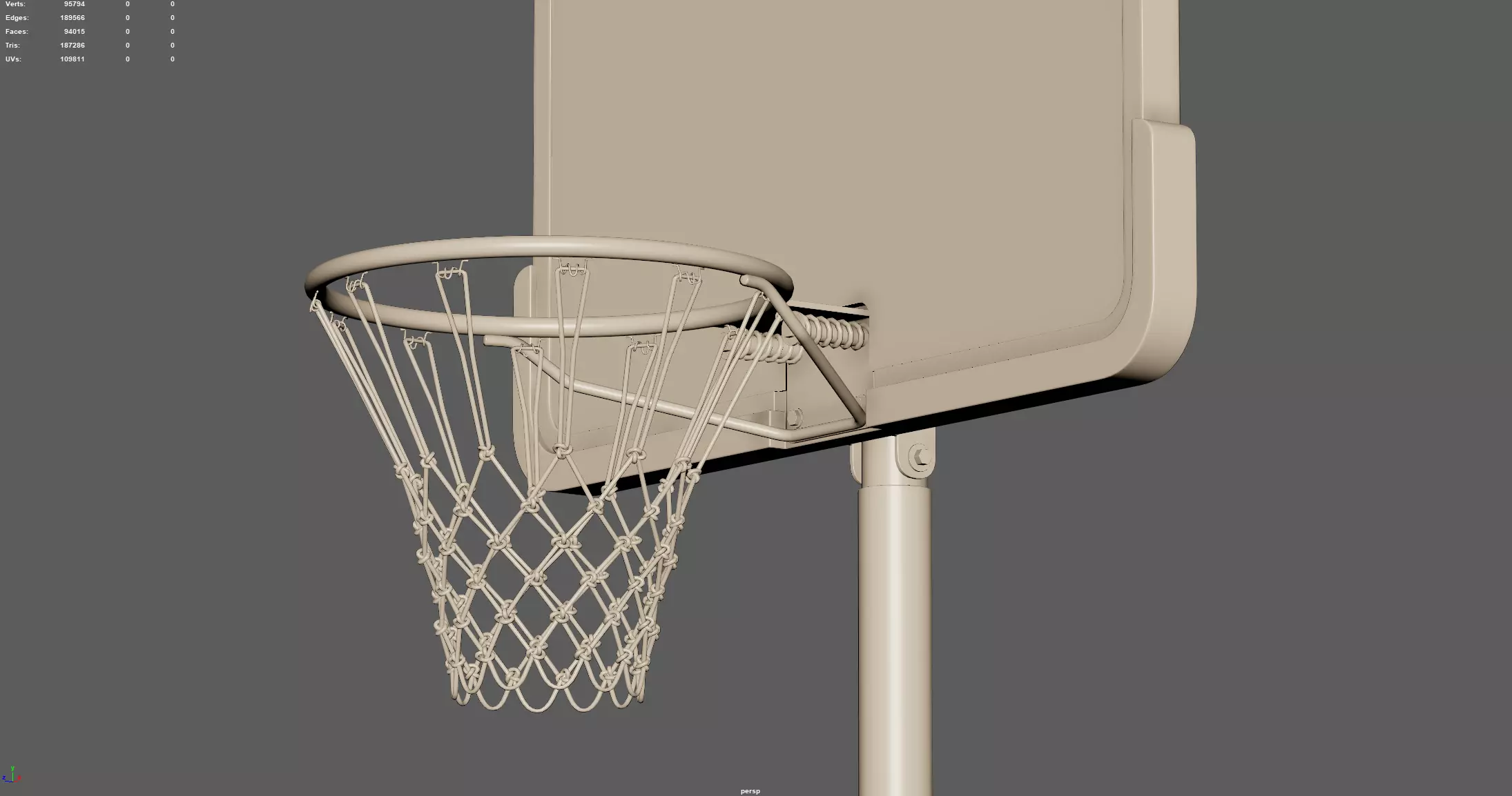 Portable Basketball Hoop 3D model_9