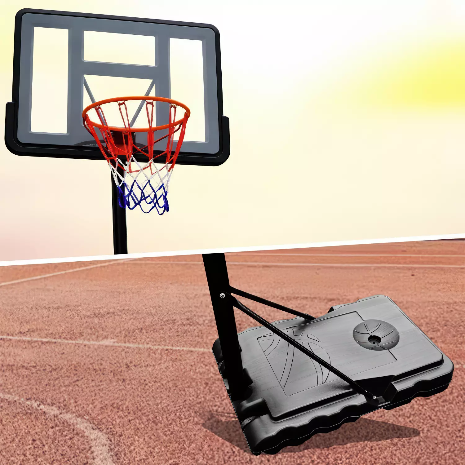 Portable Basketball Hoop 3D model_2