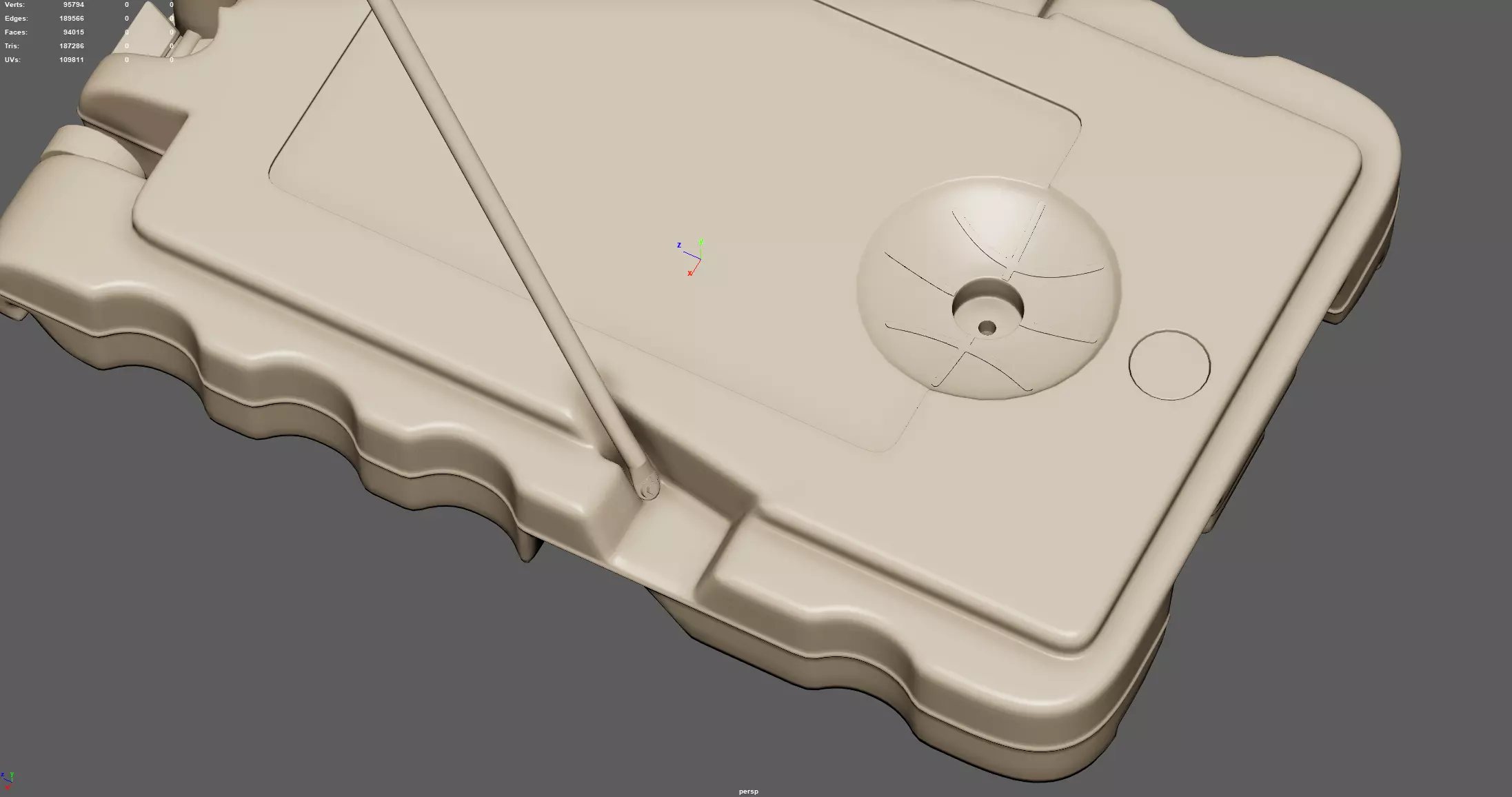 Portable Basketball Hoop 3D model_13