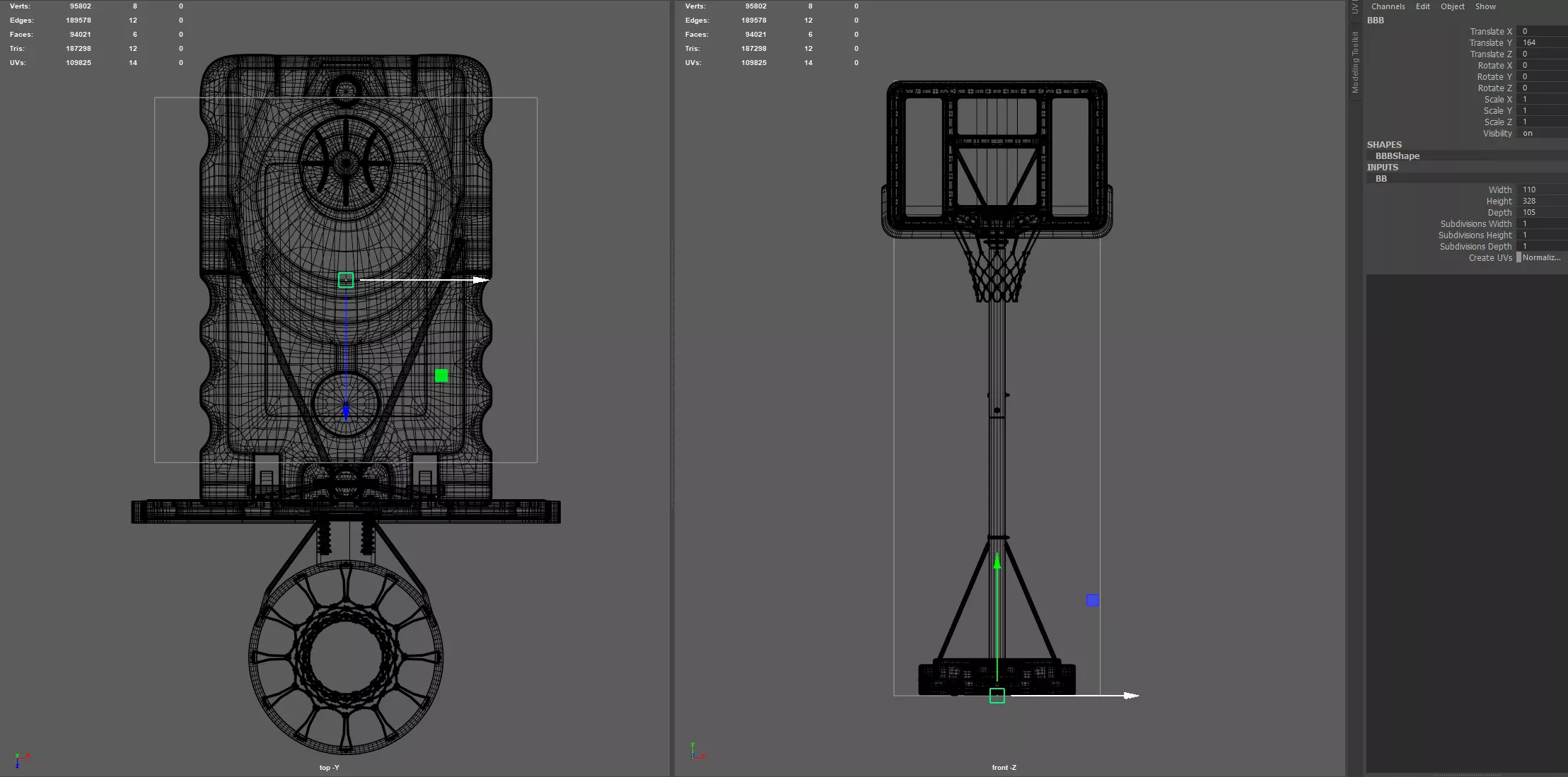 Portable Basketball Hoop 3D model_18
