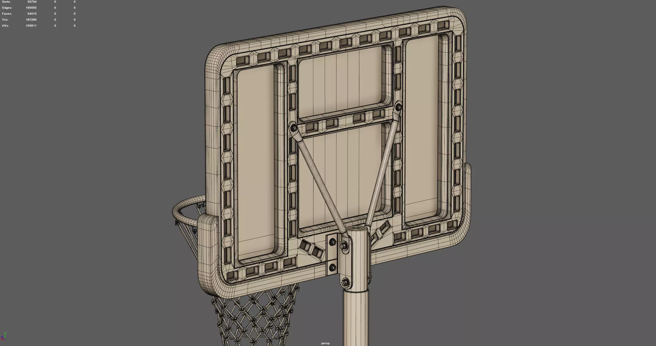 Portable Basketball Hoop 3D model_10
