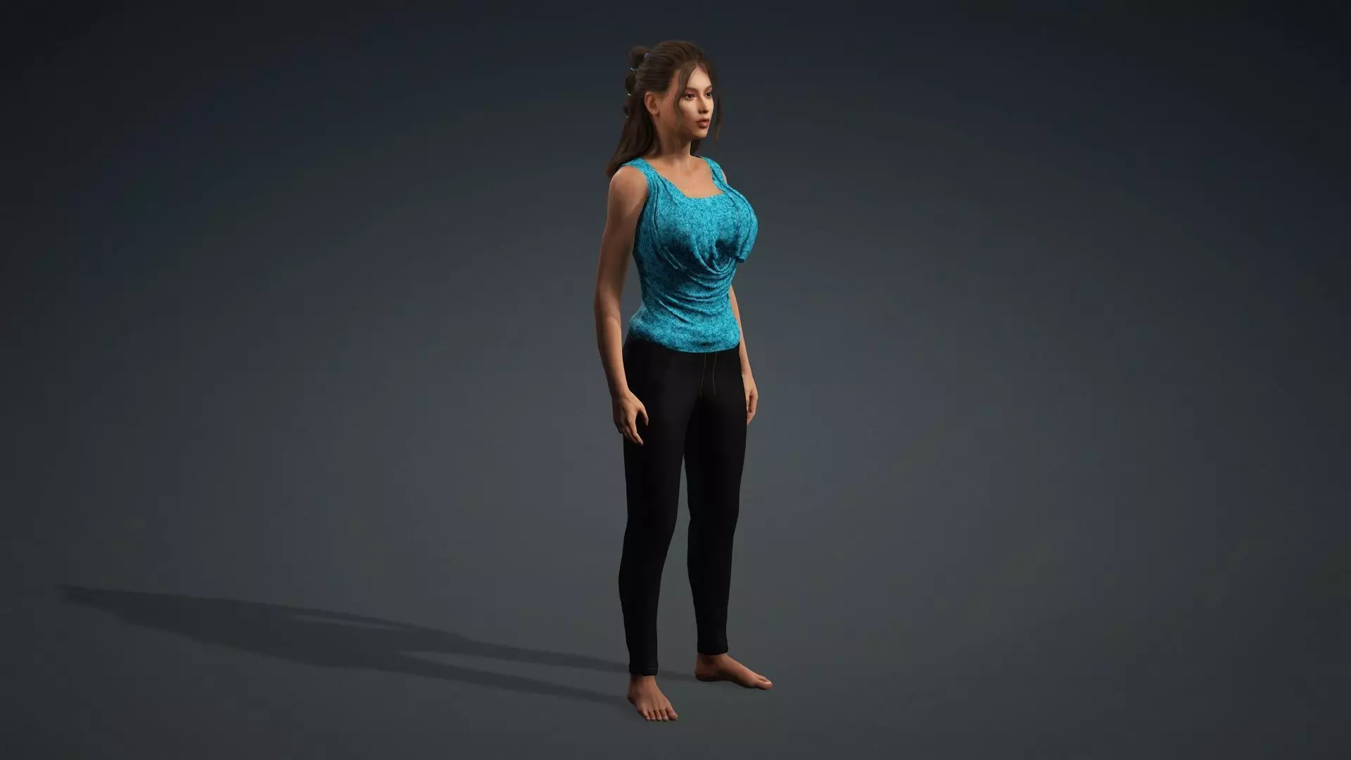 3D Woman Character Ready for Animation and Games 3D model_10