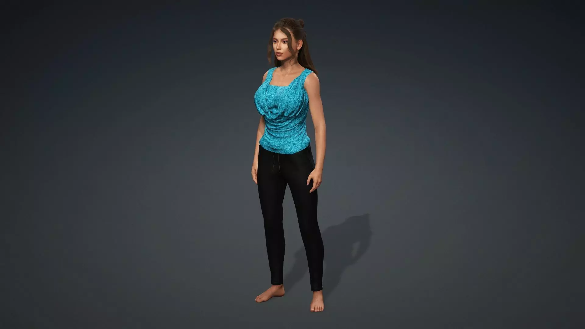 3D Woman Character Ready for Animation and Games 3D model_11