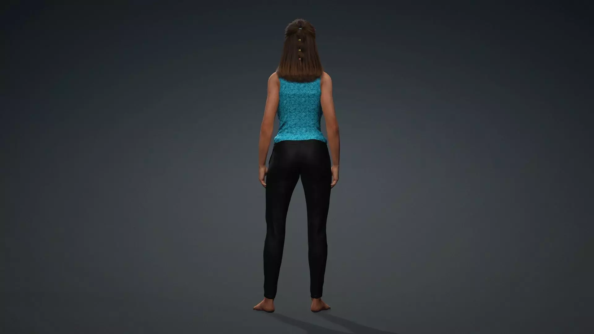 3D Woman Character Ready for Animation and Games 3D model_5