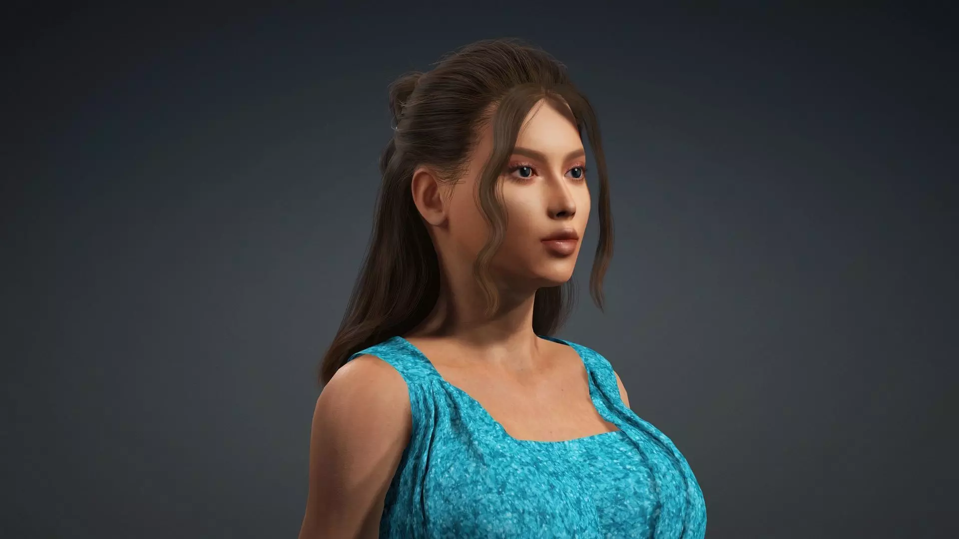 3D Woman Character Ready for Animation and Games 3D model_8