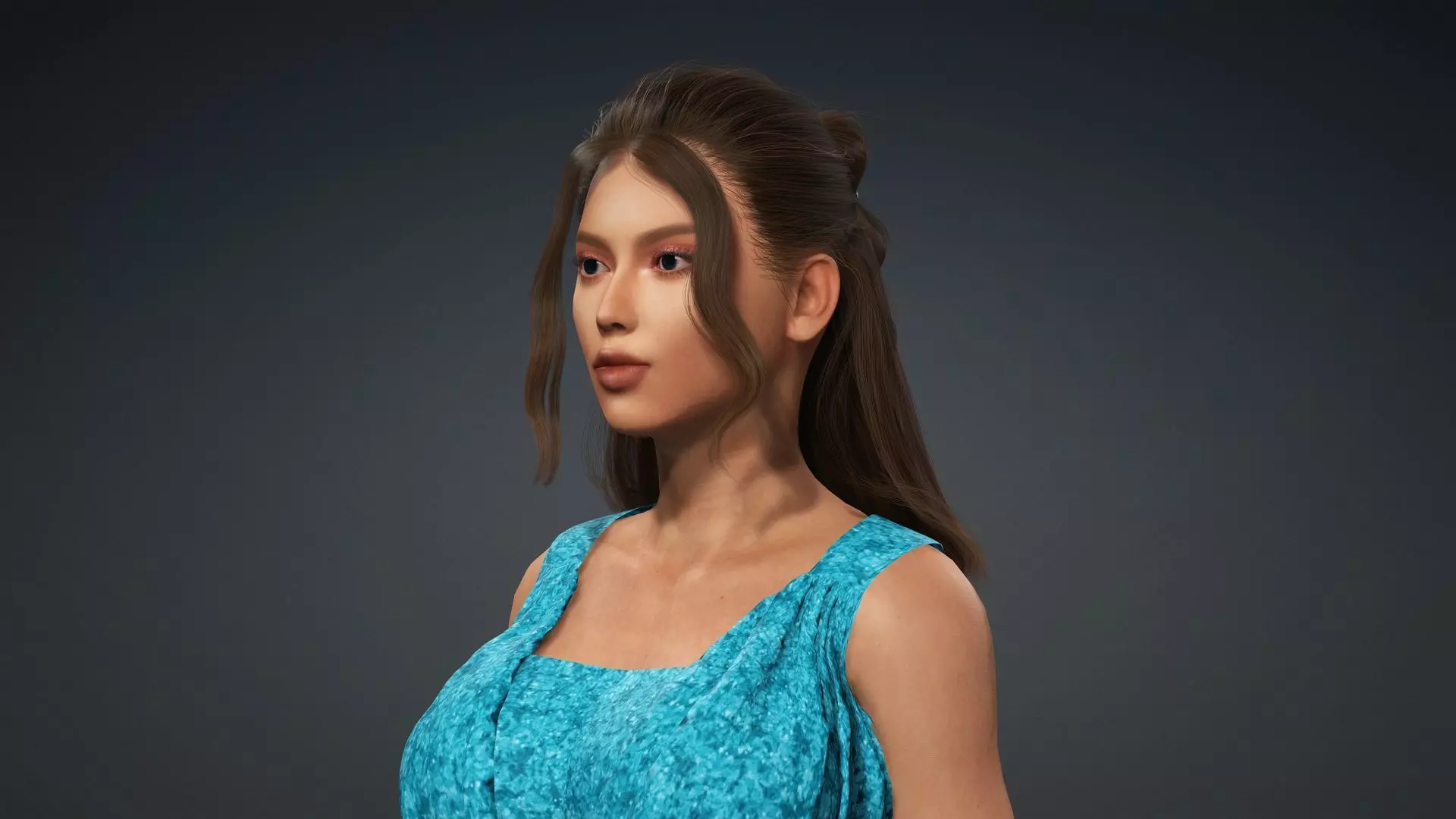 3D Woman Character Ready for Animation and Games 3D model_9