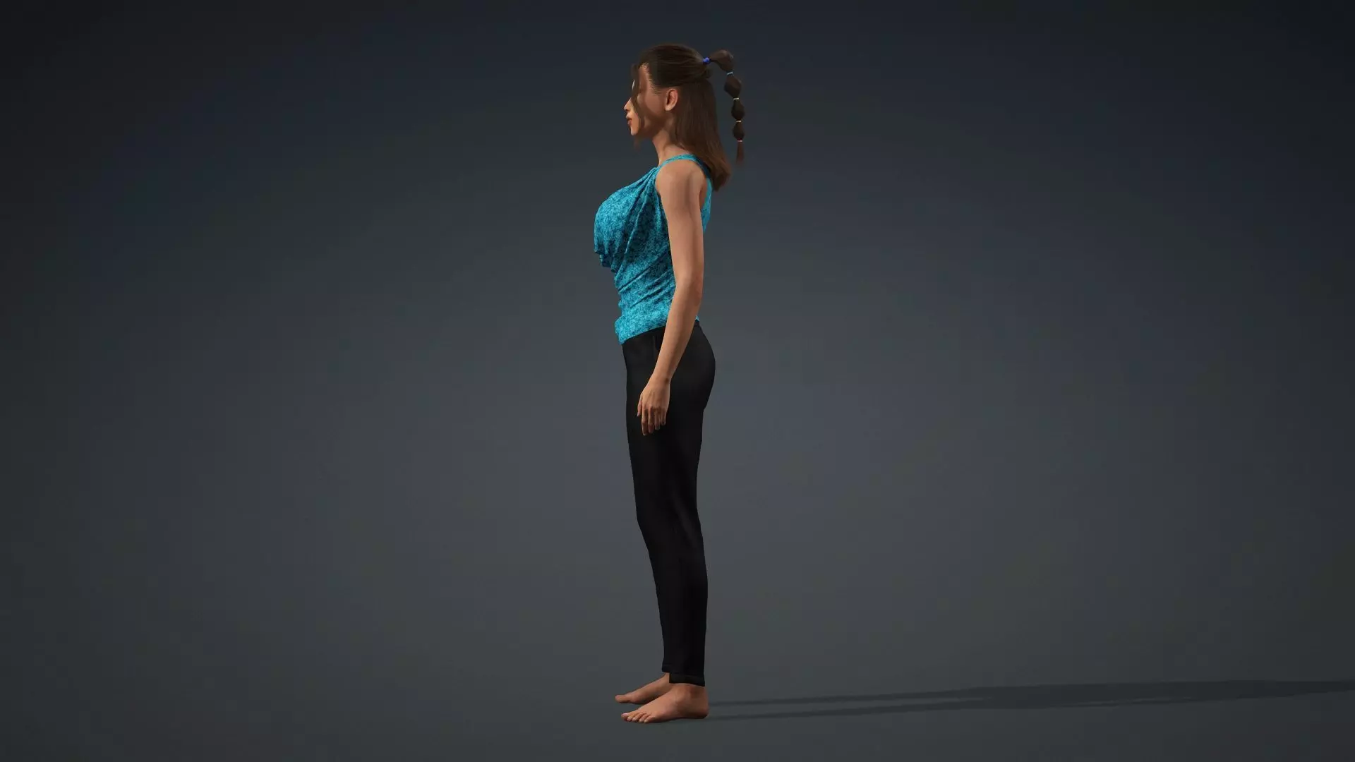 3D Woman Character Ready for Animation and Games 3D model_4