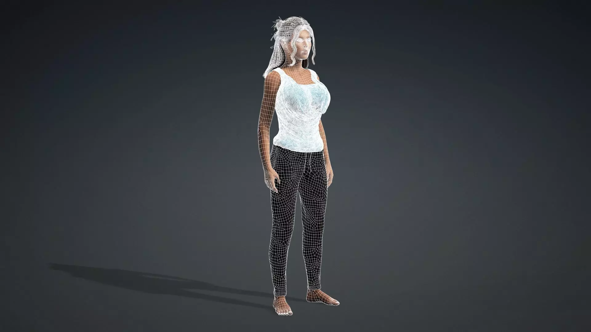 3D Woman Character Ready for Animation and Games 3D model_20