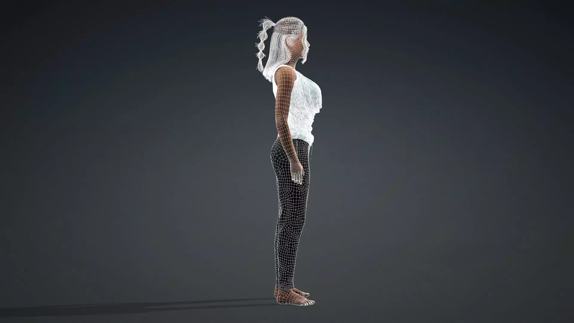3D Woman Character Ready for Animation and Games 3D model_13