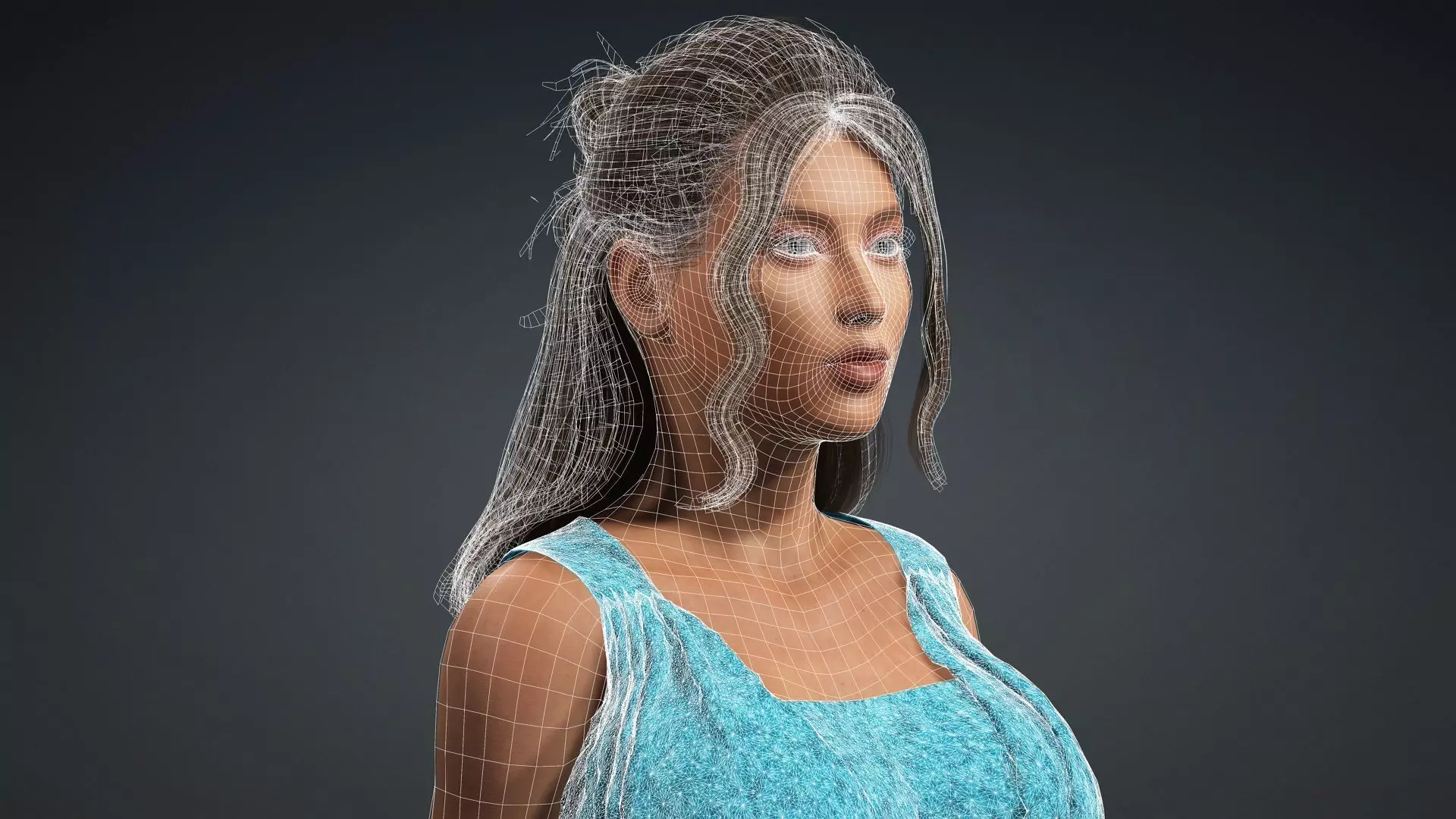 3D Woman Character Ready for Animation and Games 3D model_18