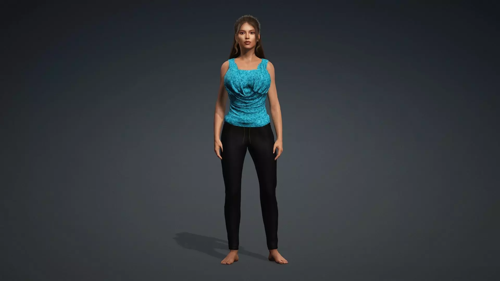 3D Woman Character Ready for Animation and Games 3D model_2