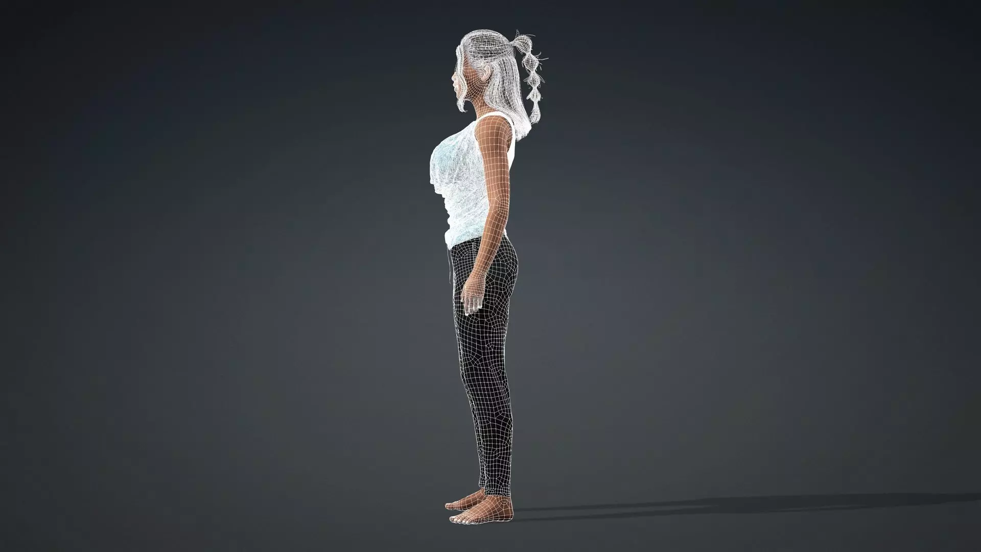3D Woman Character Ready for Animation and Games 3D model_14