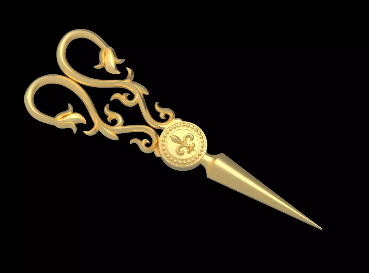 Scissors 3D print model_12