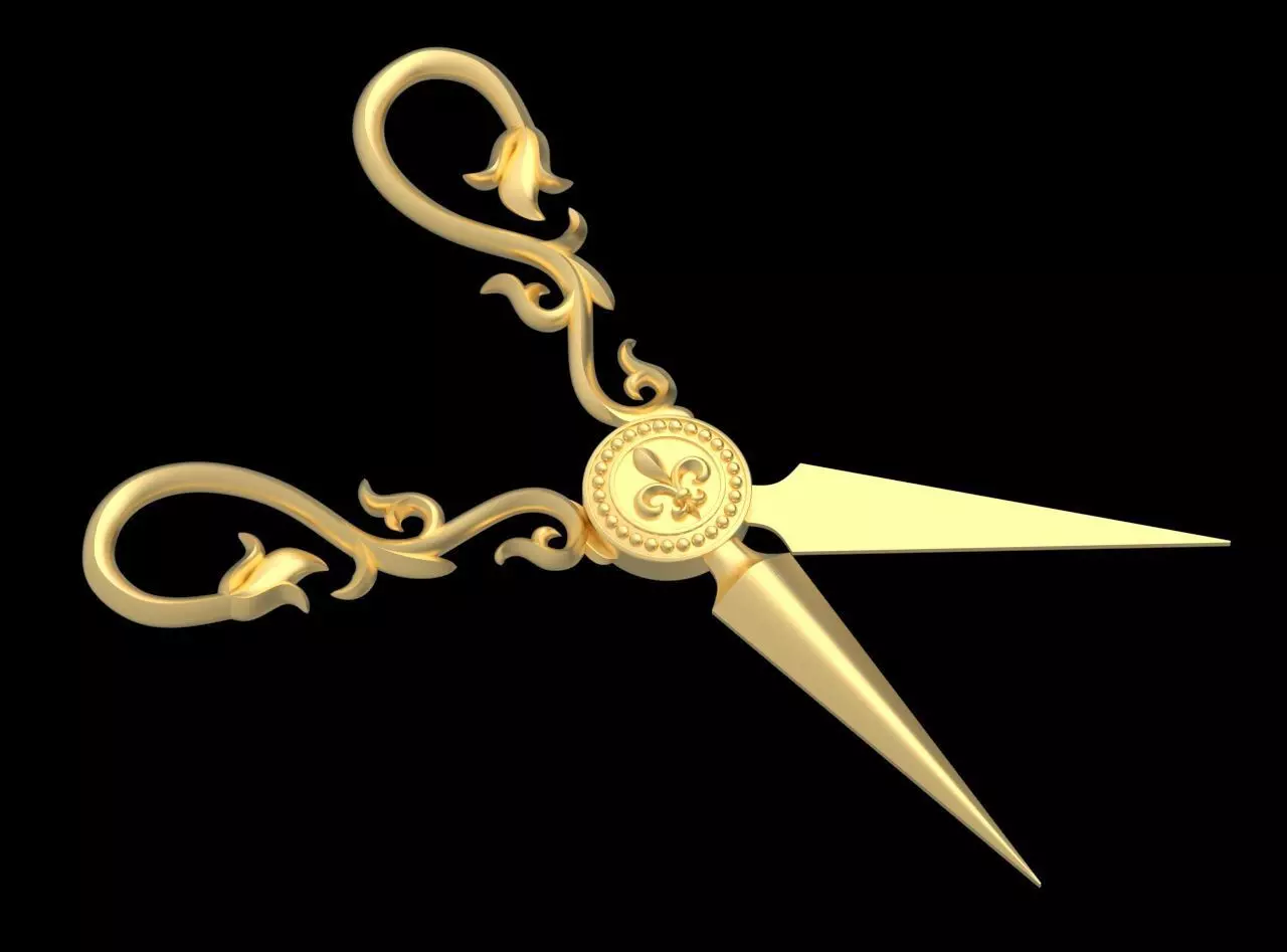 Scissors 3D print model_3