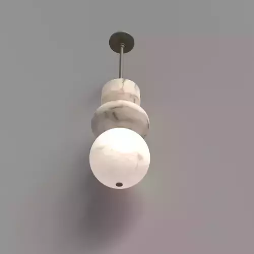 Alabaster Totem pendant light