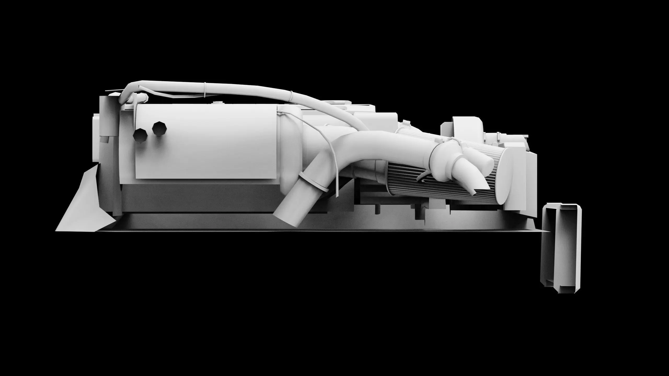 2JZ GTE VVTi Turbo Straight 6 Engine Low-poly 3D model_11