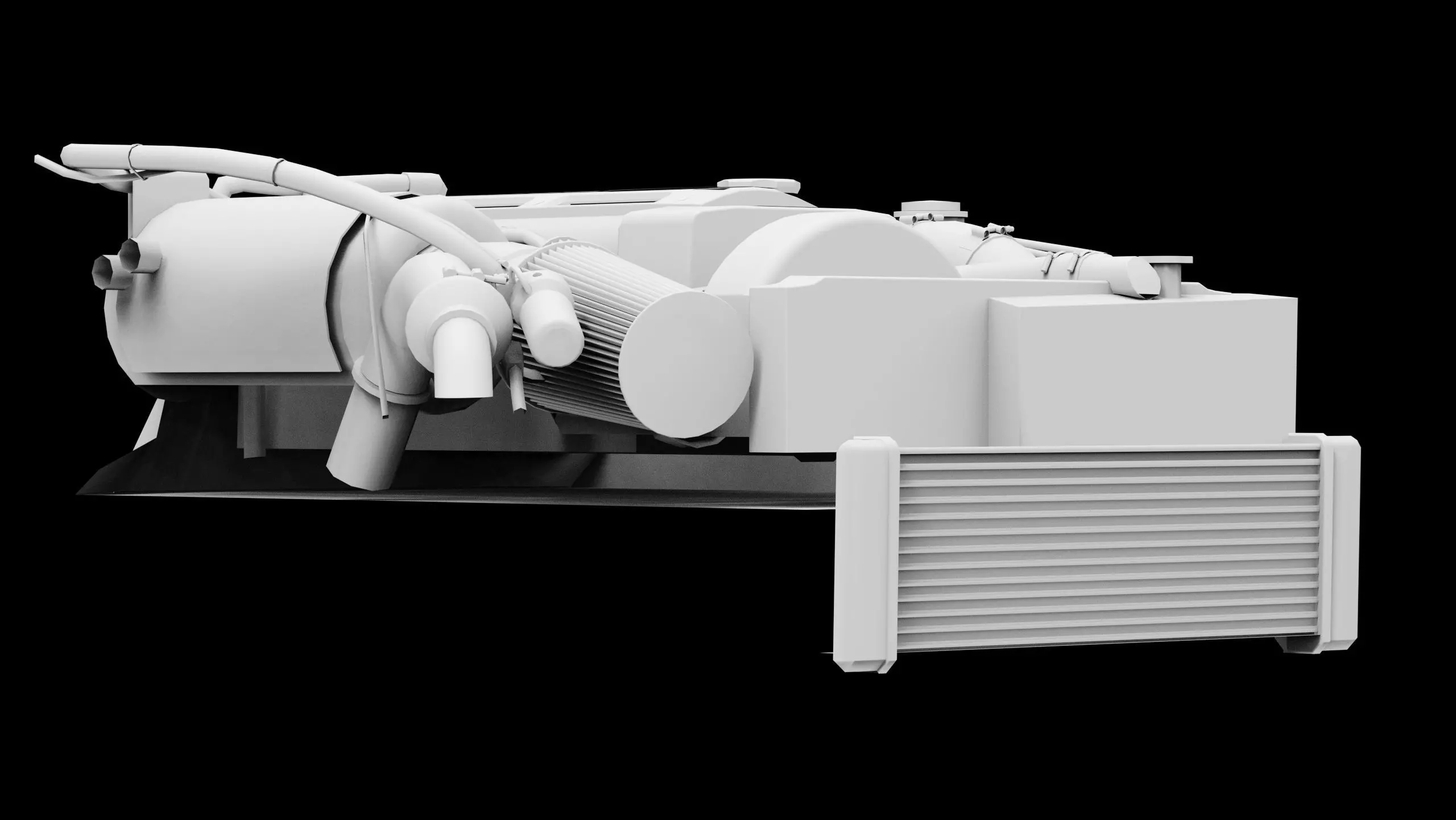 2JZ GTE VVTi Turbo Straight 6 Engine Low-poly 3D model_13