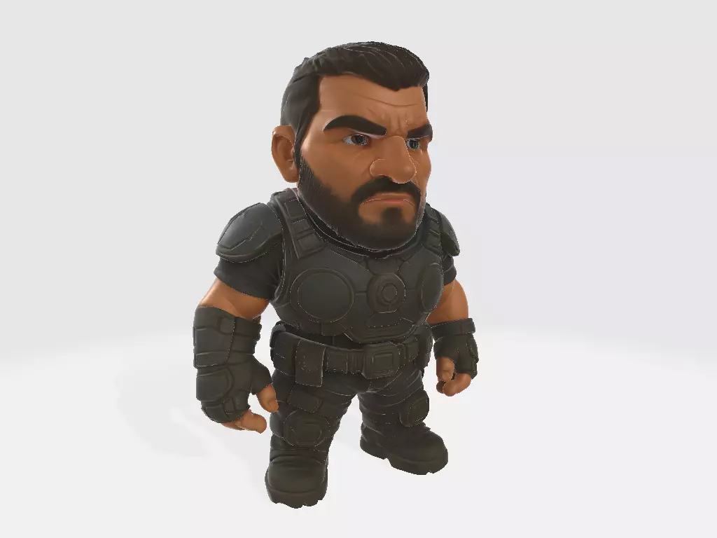 Gears of War Dominic Santiago Chibi 3D print model
