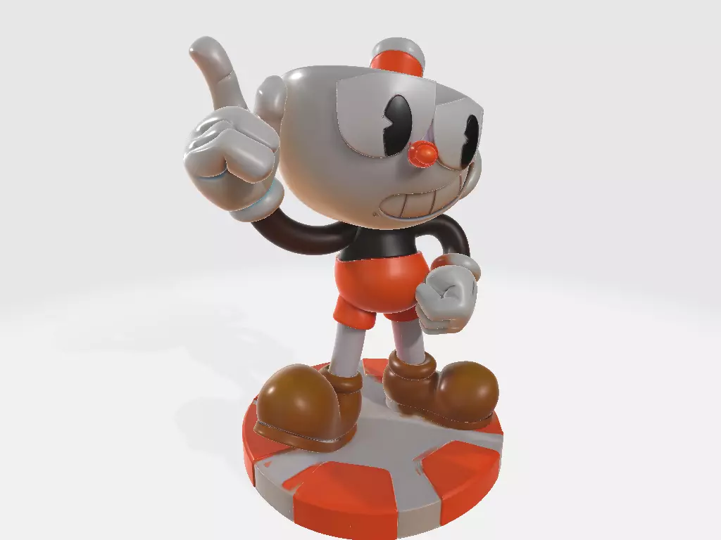 Cuphead Xicrinho 3D print model_0