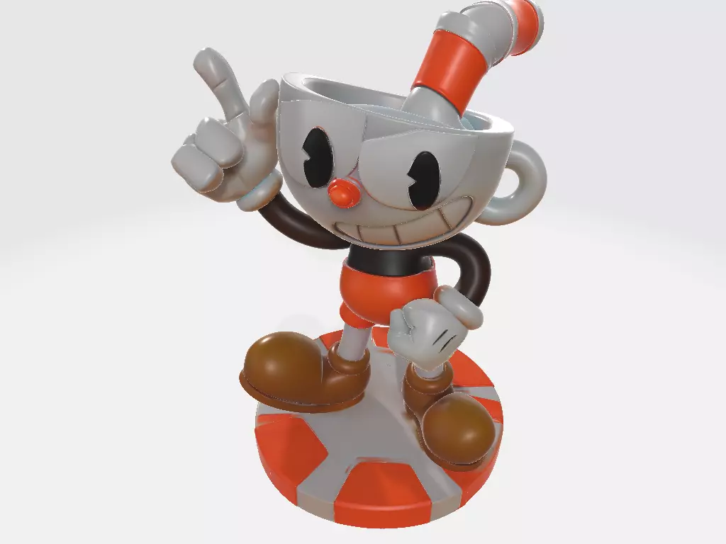 Cuphead Xicrinho 3D print model_5