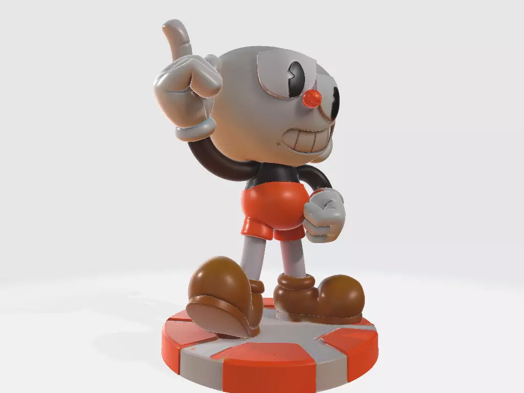Cuphead Xicrinho 3D print model_4