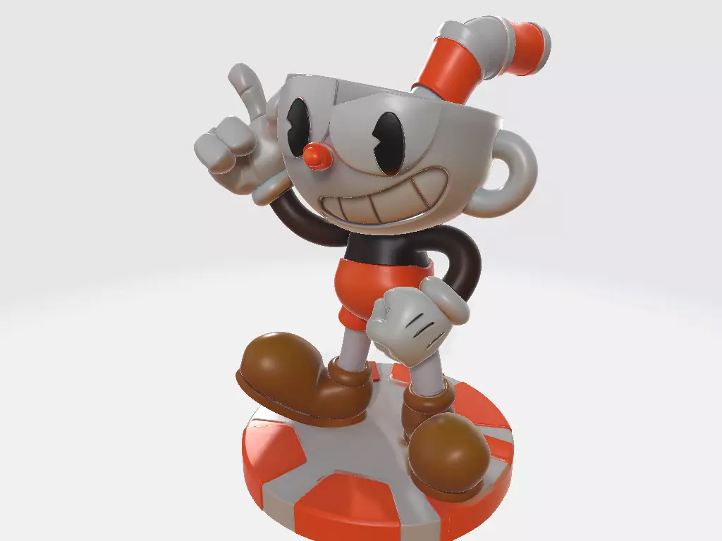 Cuphead Xicrinho 3D print model_1