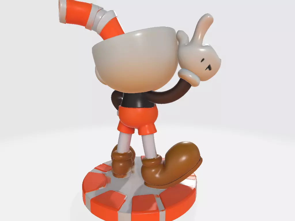 Cuphead Xicrinho 3D print model_3
