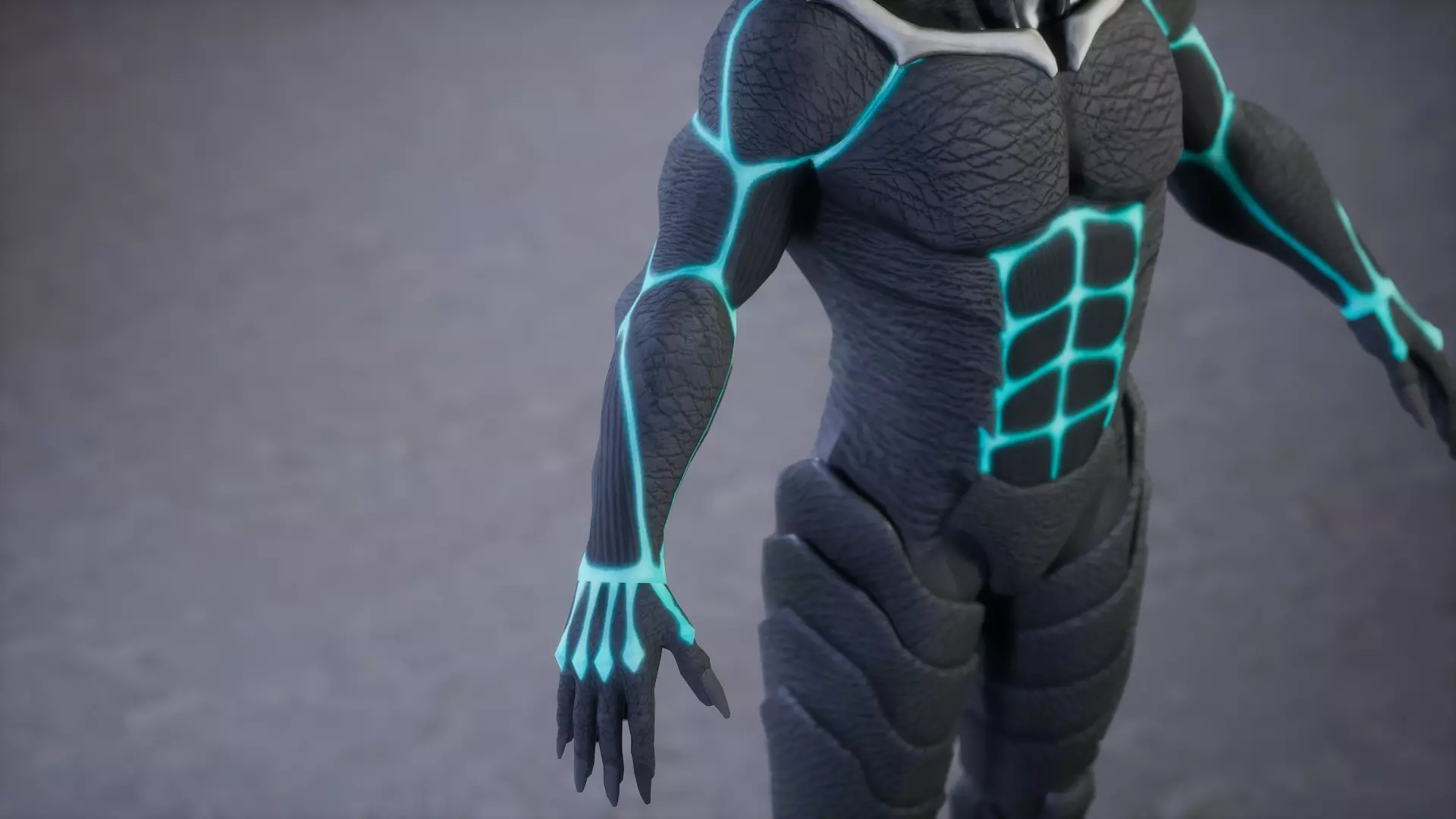 KAIJU No 8 Low-poly 3D model_7