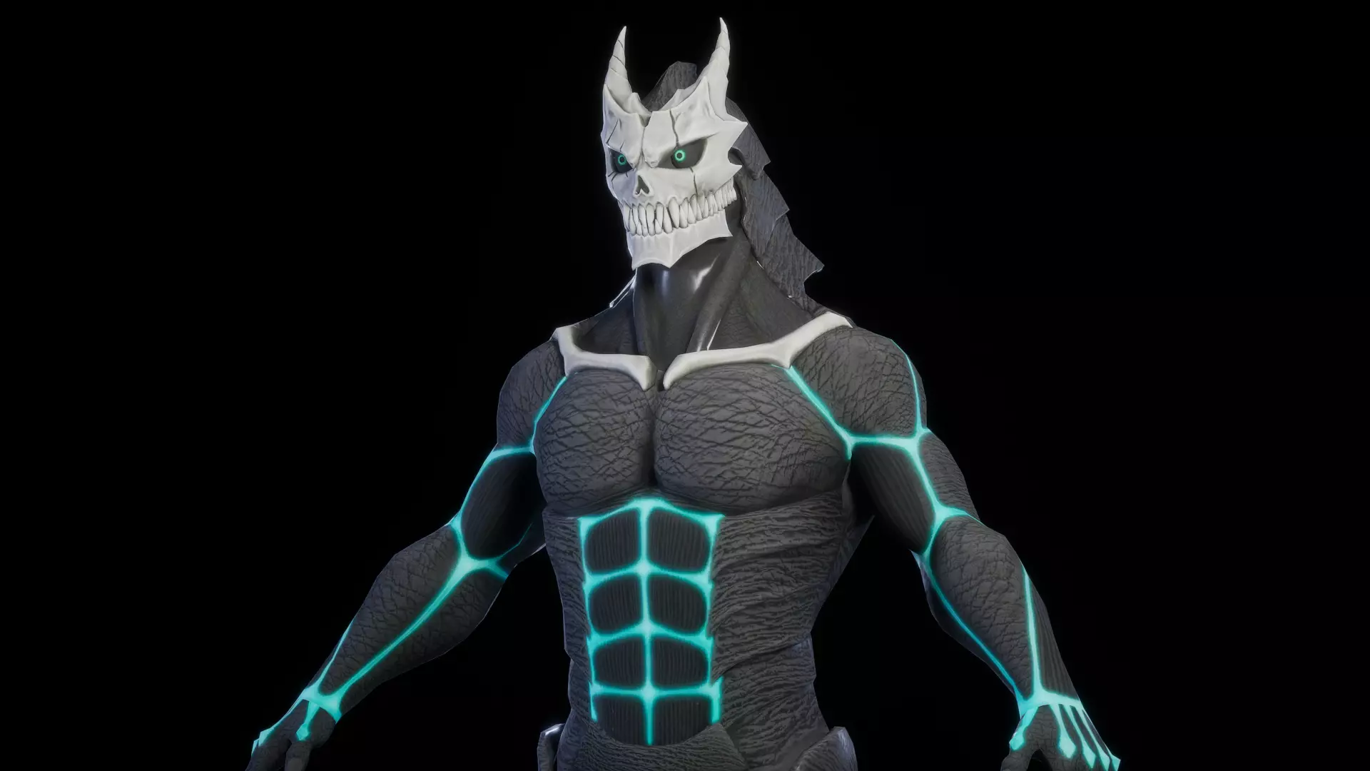 KAIJU No 8 Low-poly 3D model_1