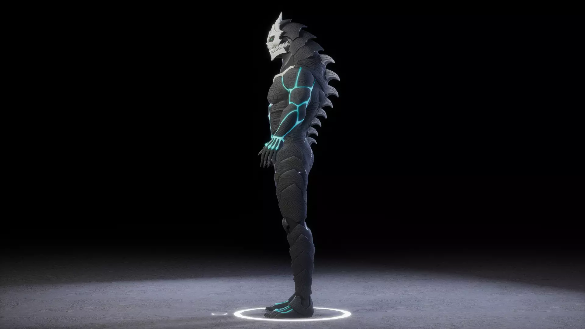 KAIJU No 8 Low-poly 3D model_9