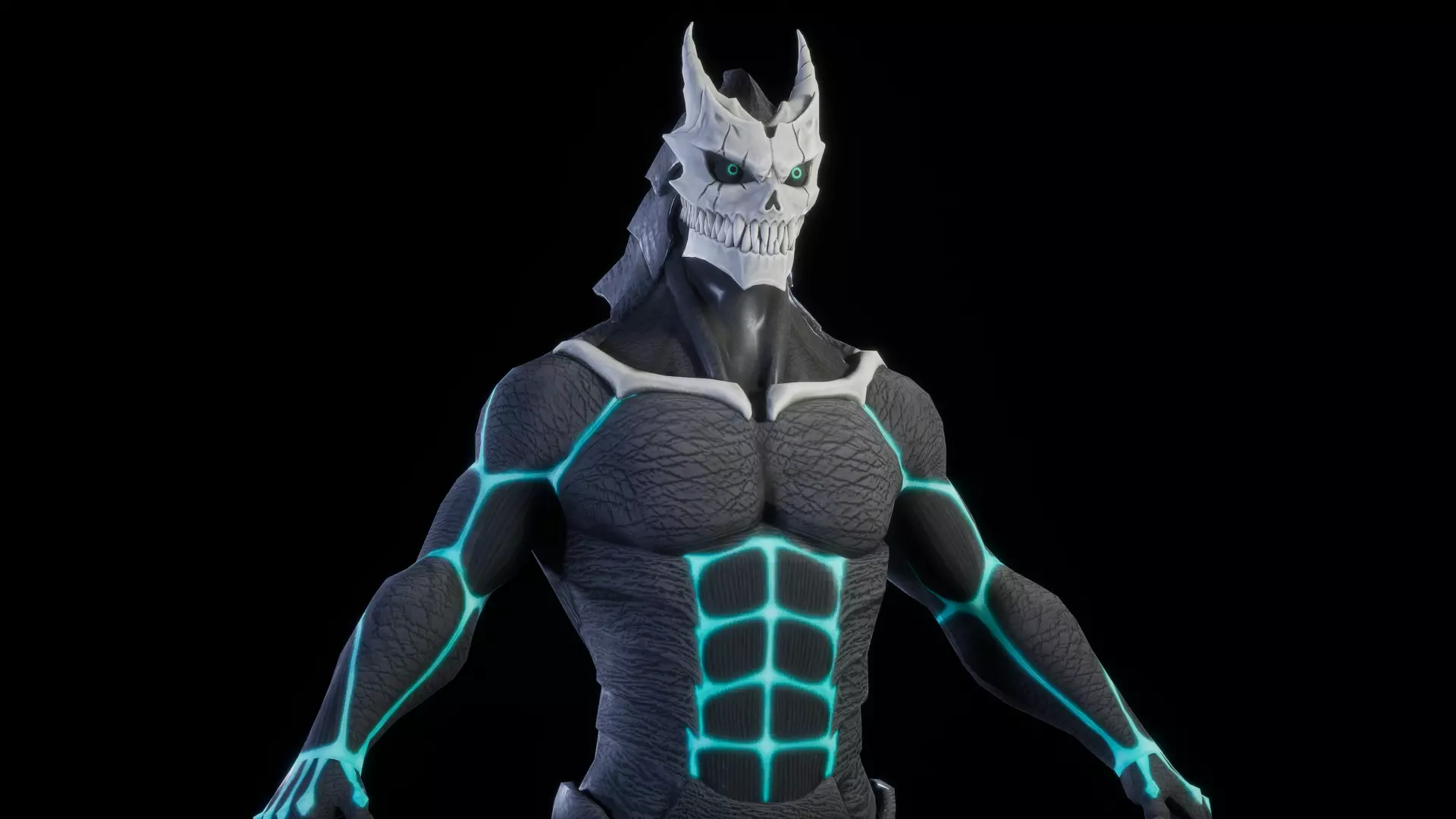 KAIJU No 8 Low-poly 3D model_2