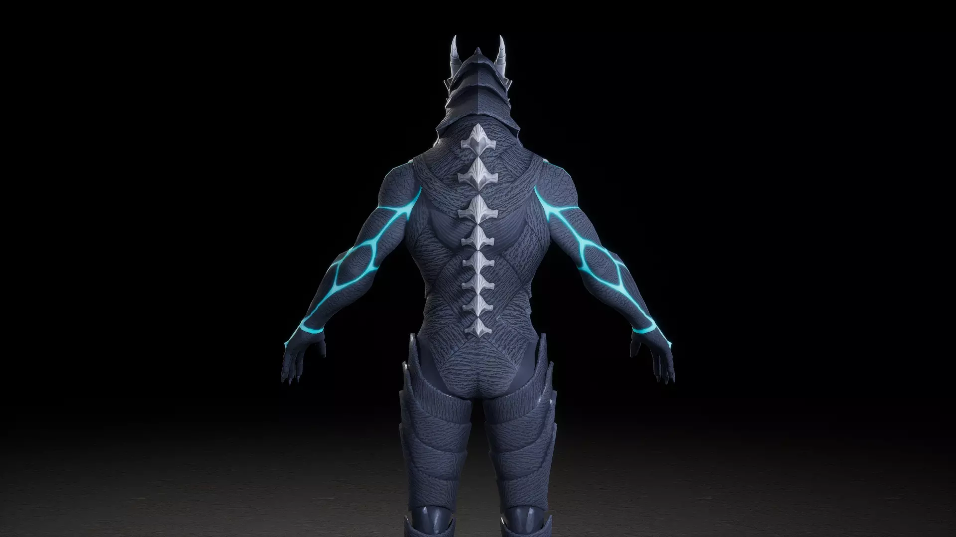KAIJU No 8 Low-poly 3D model_5