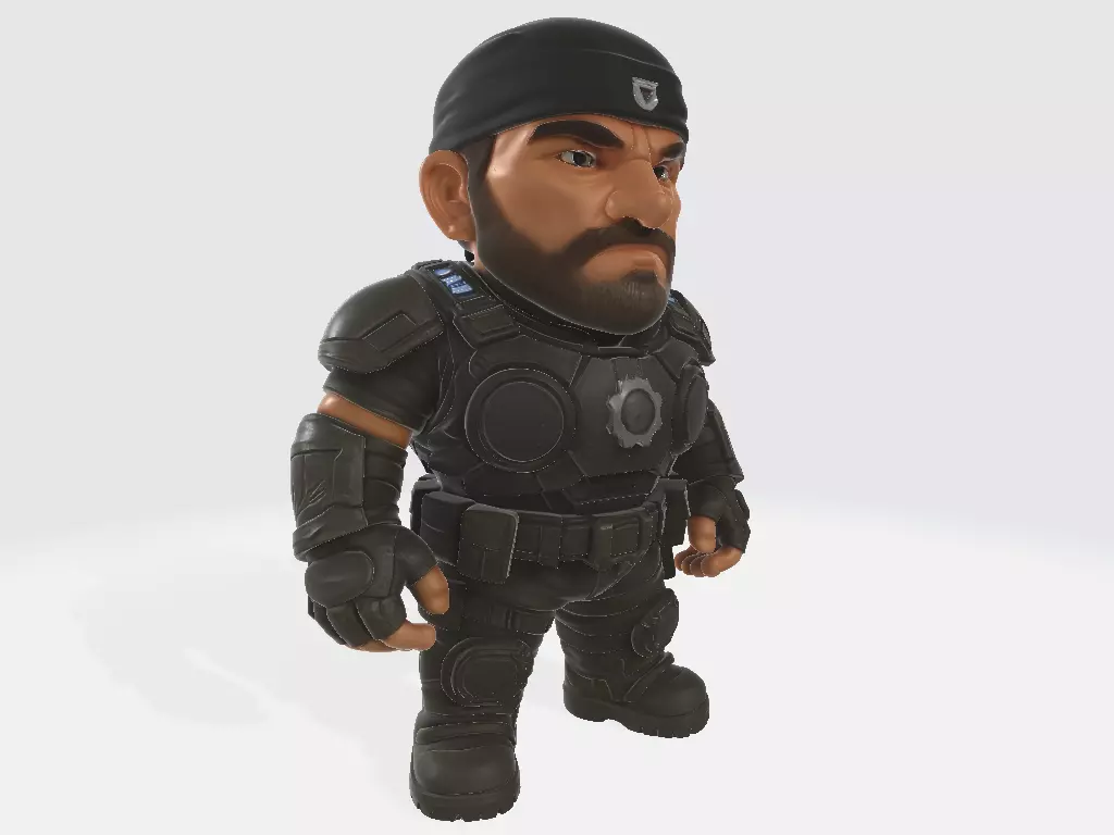 Gears of War Marcus Fenix Chibi 3D print model