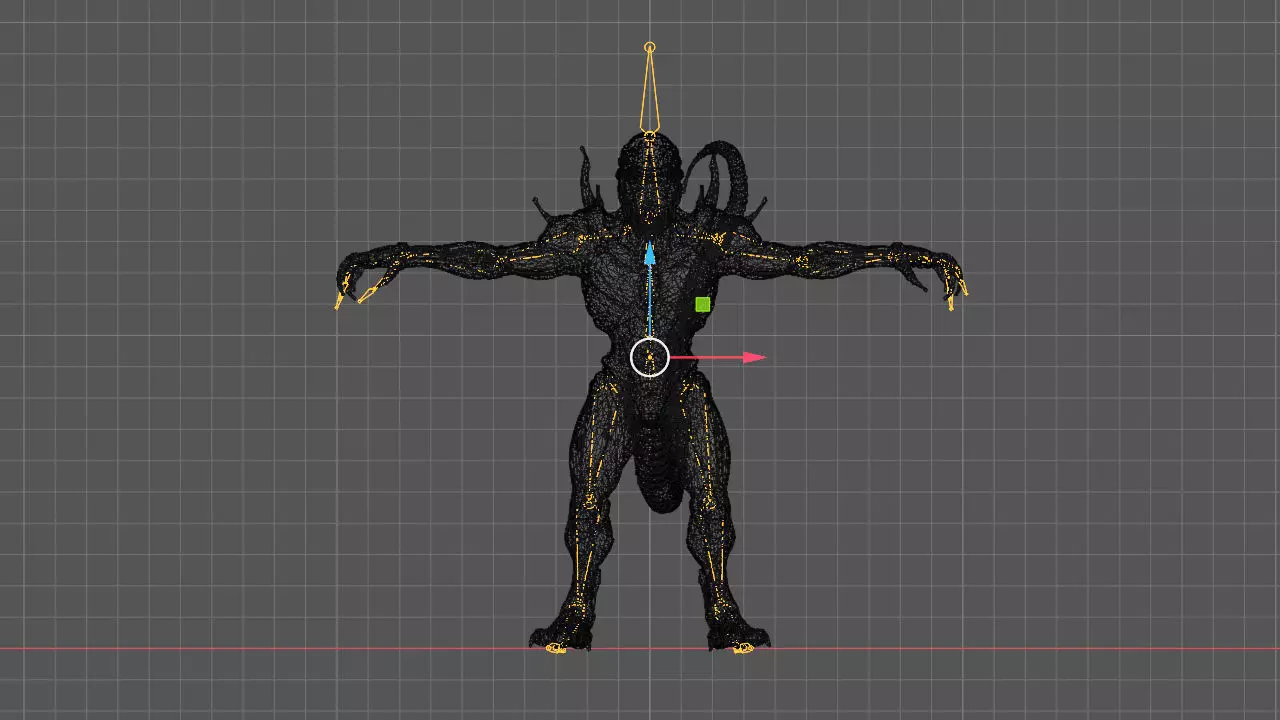 Xenomorph - 3D High quality model Low-poly 3D model_9