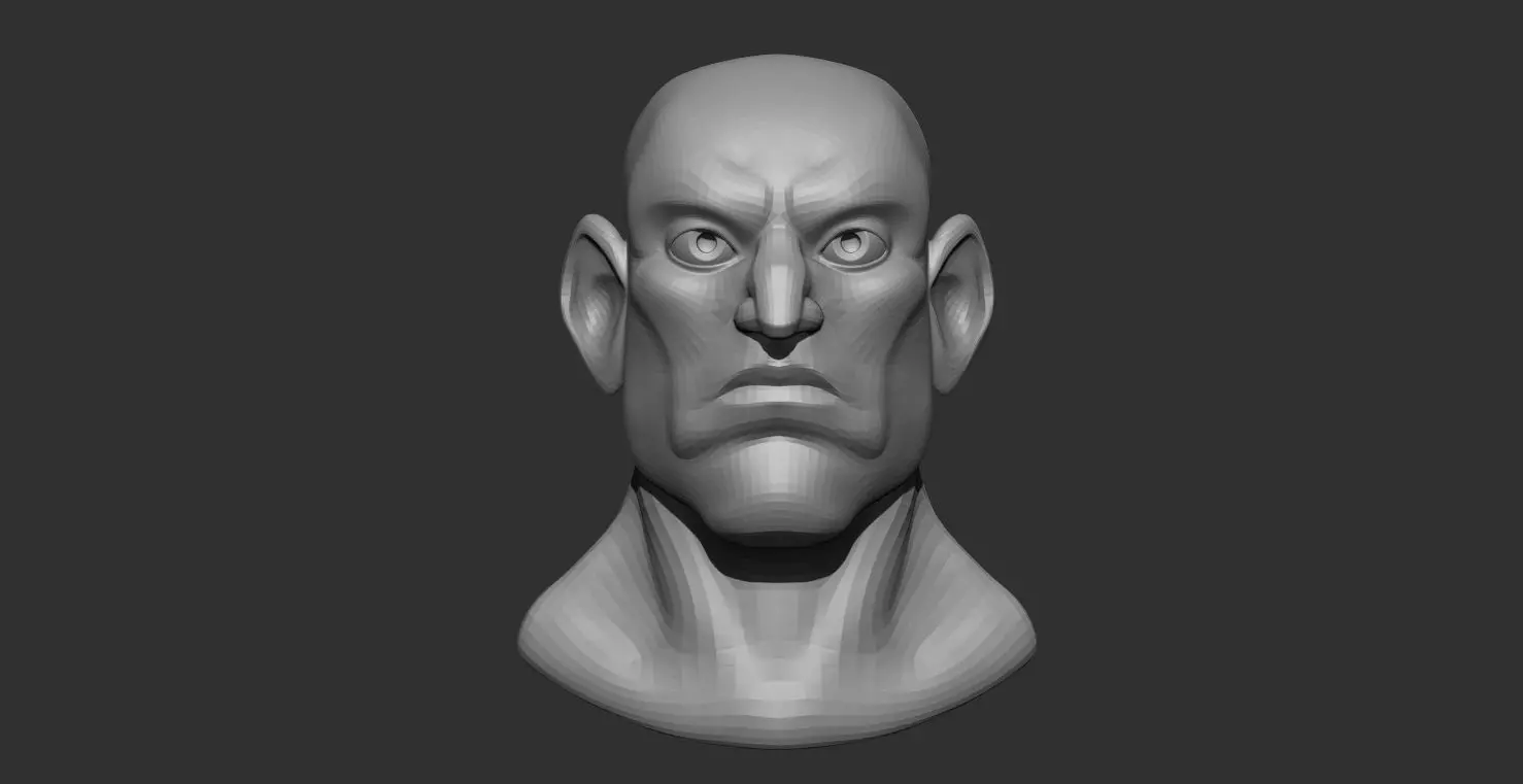 Busto Hombre stylizado Free 3D model_1