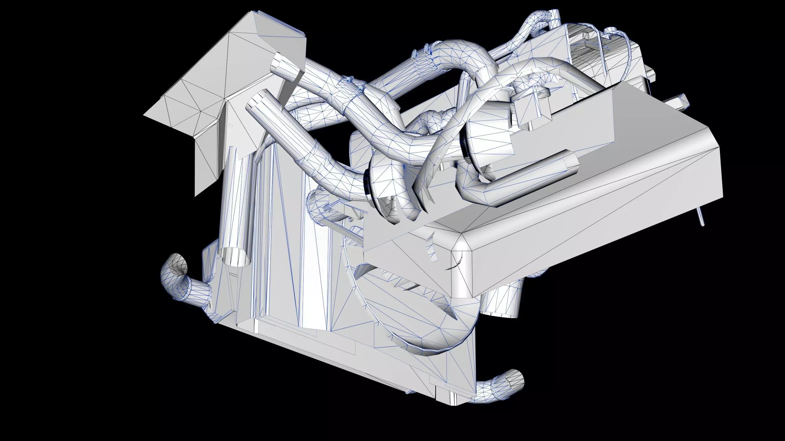 RB26DETT Greddy Engine Low-poly 3D model_20