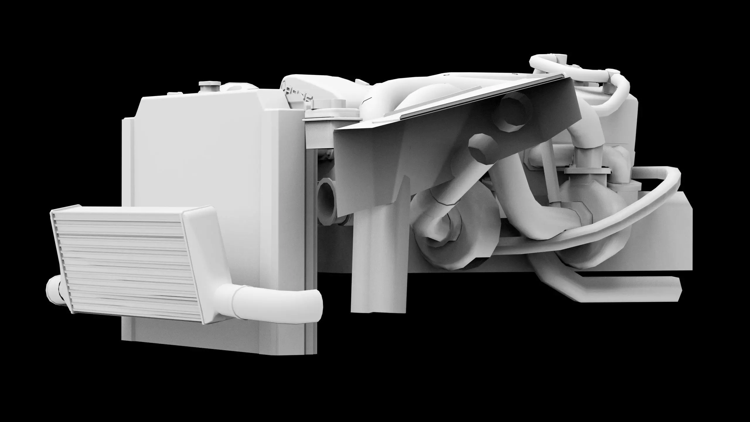 RB26DETT Greddy Engine Low-poly 3D model_10