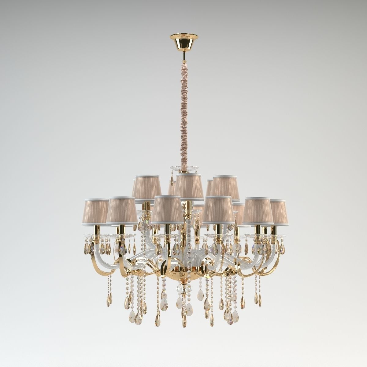 Chiaro Daniel Chandelier Luster 3D model_1