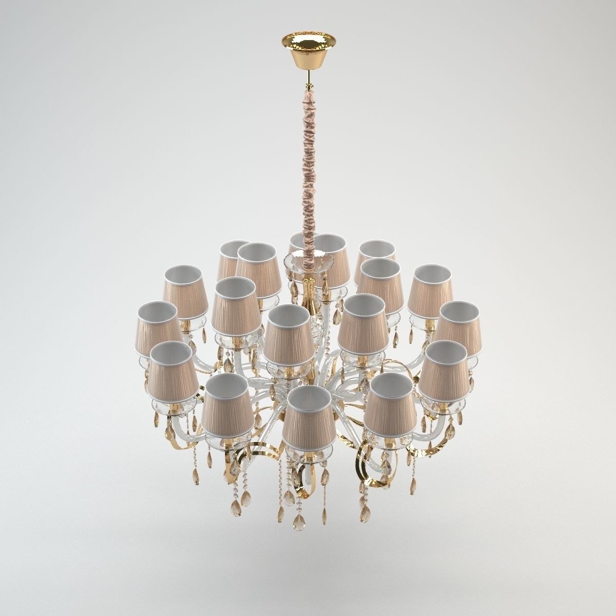 Chiaro Daniel Chandelier Luster 3D model_5