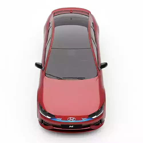 Hyundai IONIQ 6 N Inspired Low-poly 3D model 7