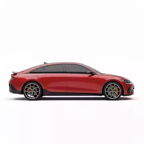 Hyundai IONIQ 6 N Inspired Low-poly 3D model 4