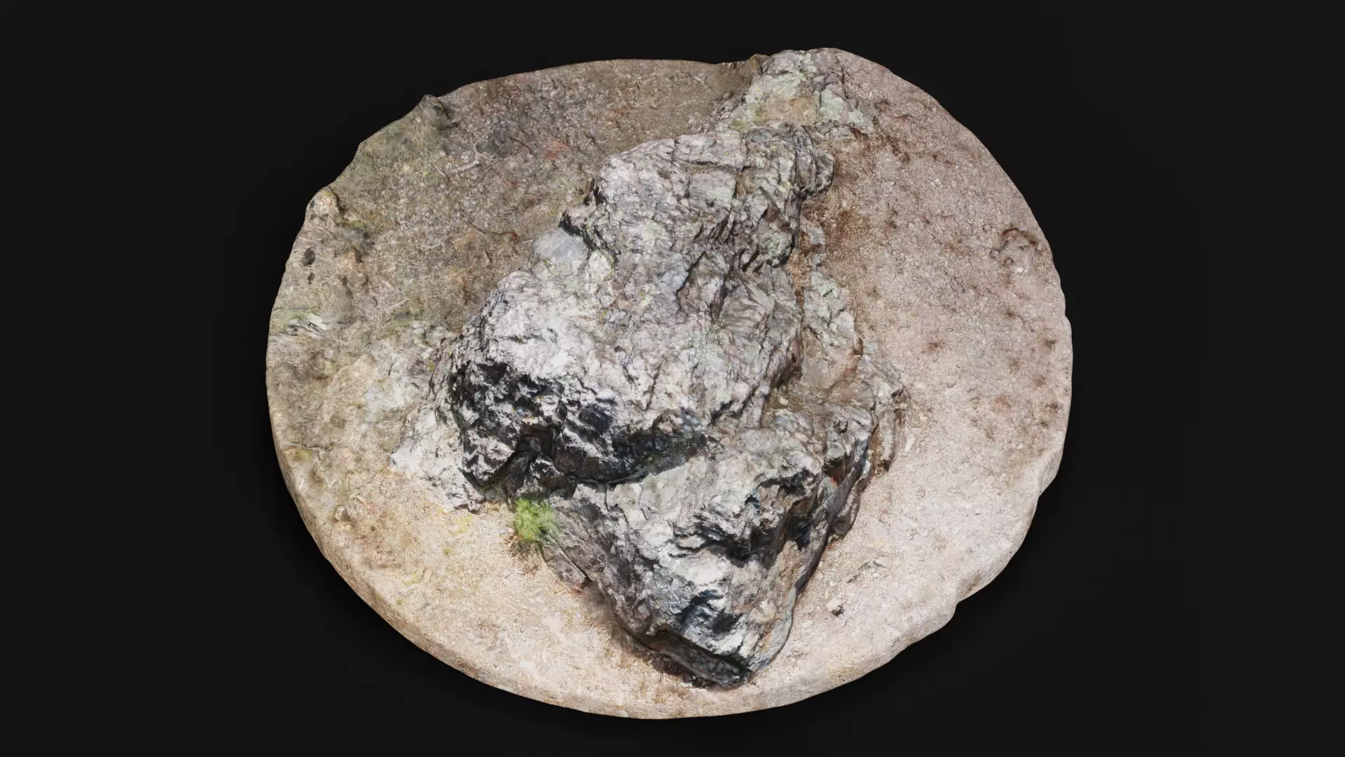 Rock V1 - Scanned Low-poly 3D model_6