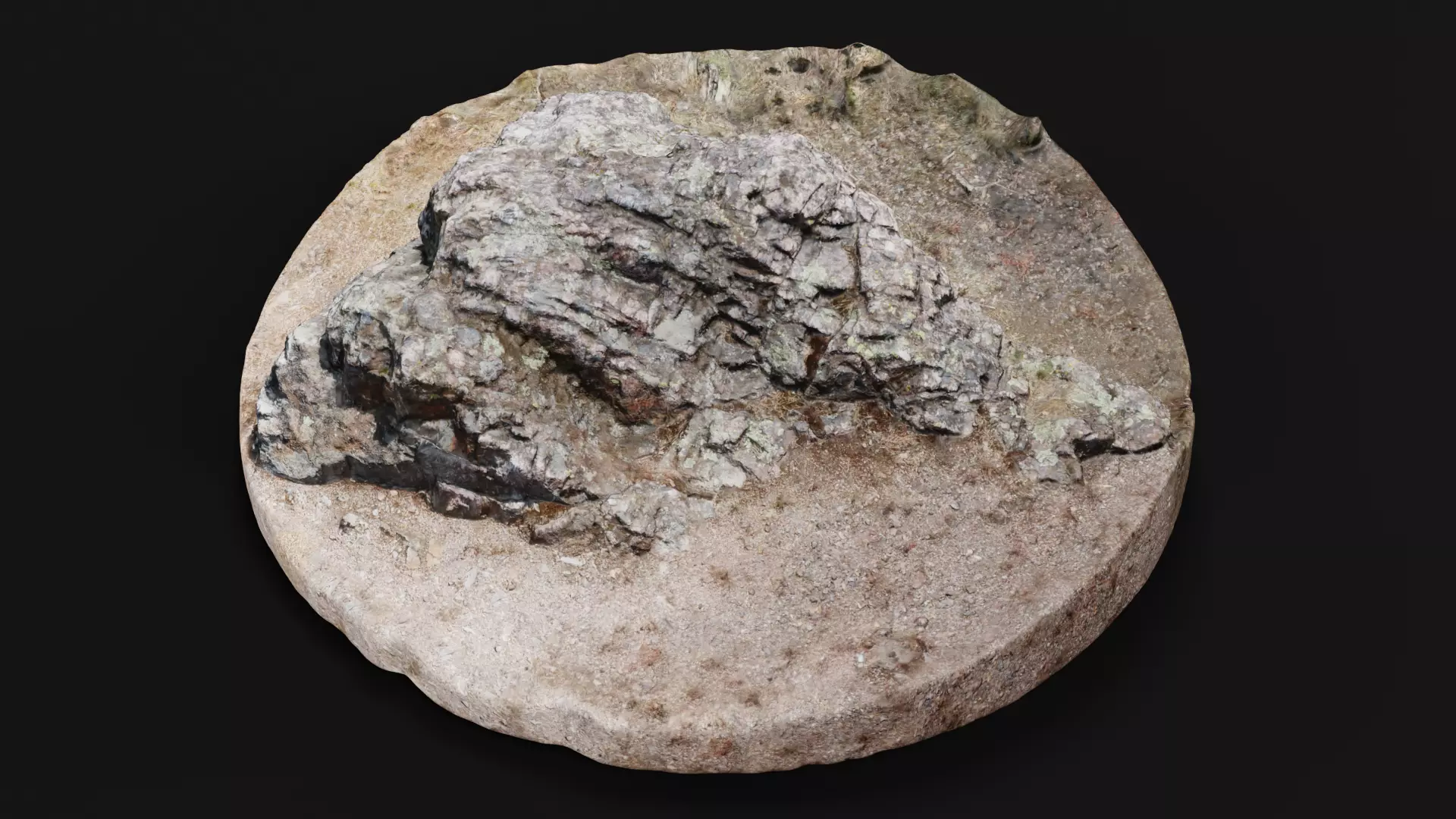 Rock V1 - Scanned Low-poly 3D model_5