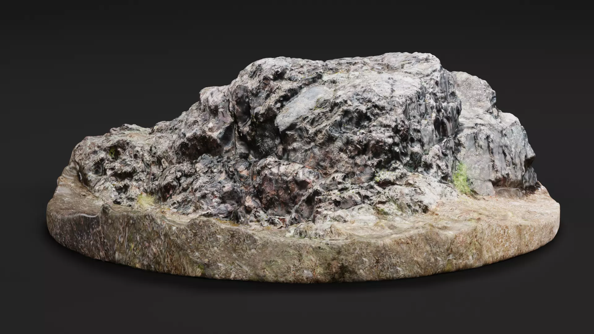 Rock V1 - Scanned Low-poly 3D model_2