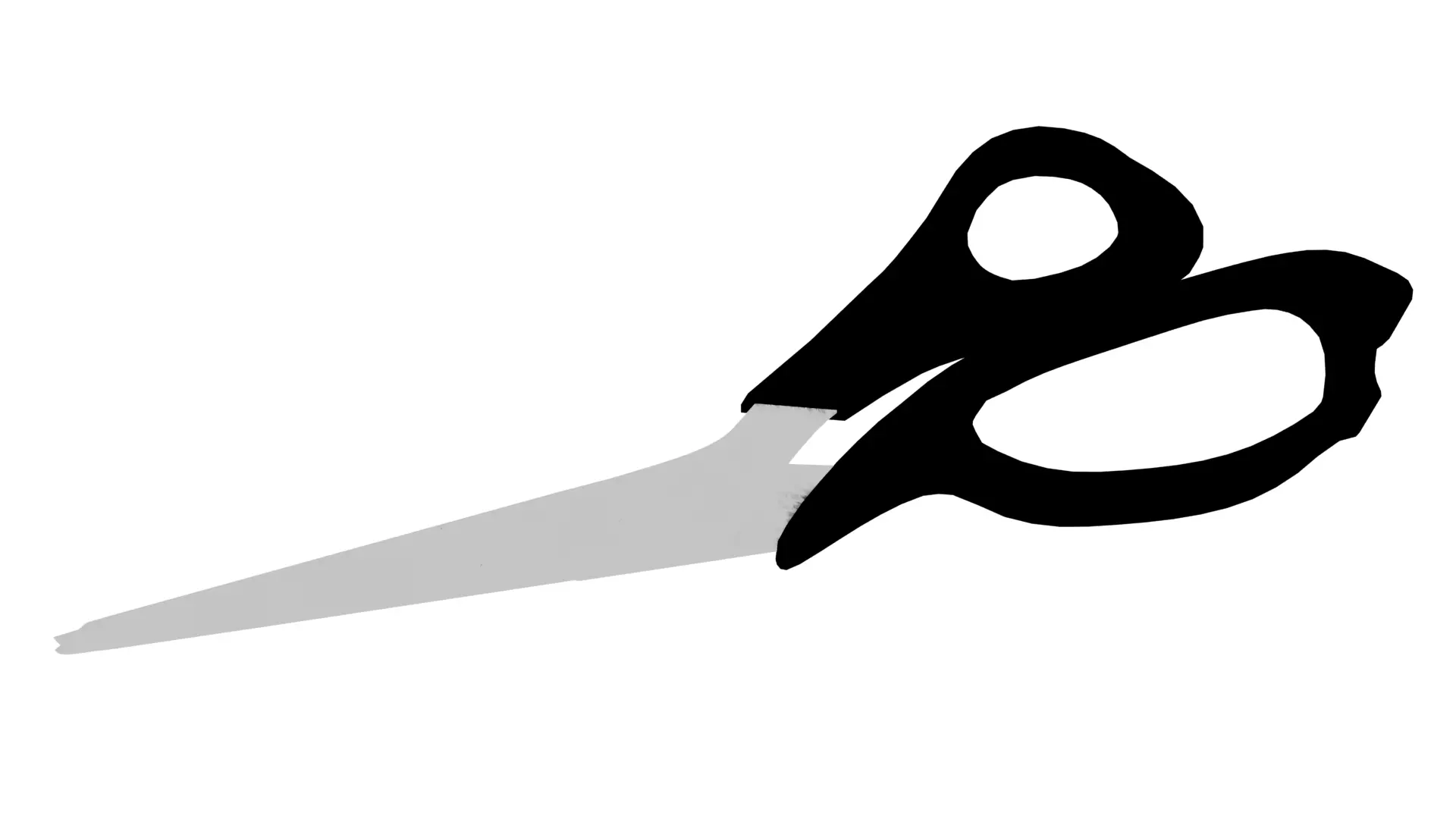 Scissor Low-poly 3D model_6