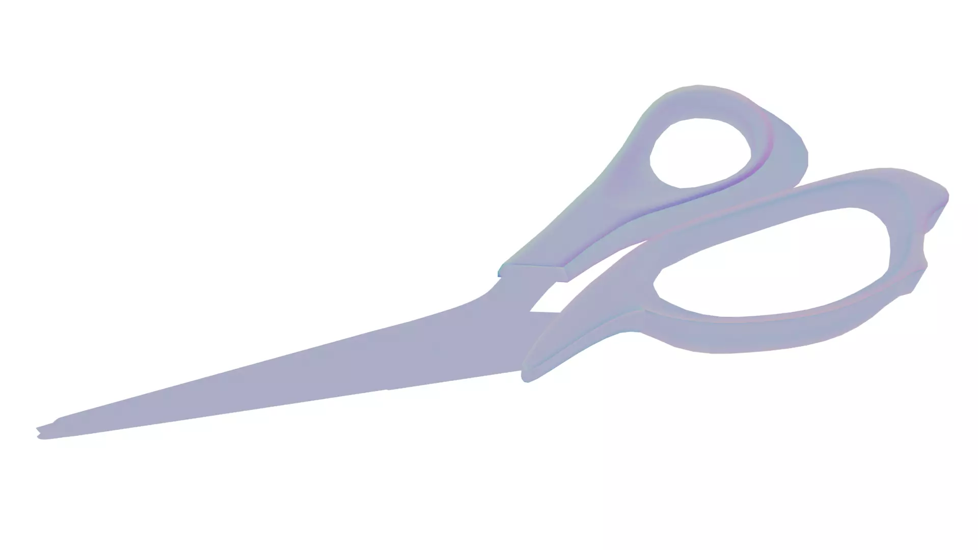 Scissor Low-poly 3D model_8