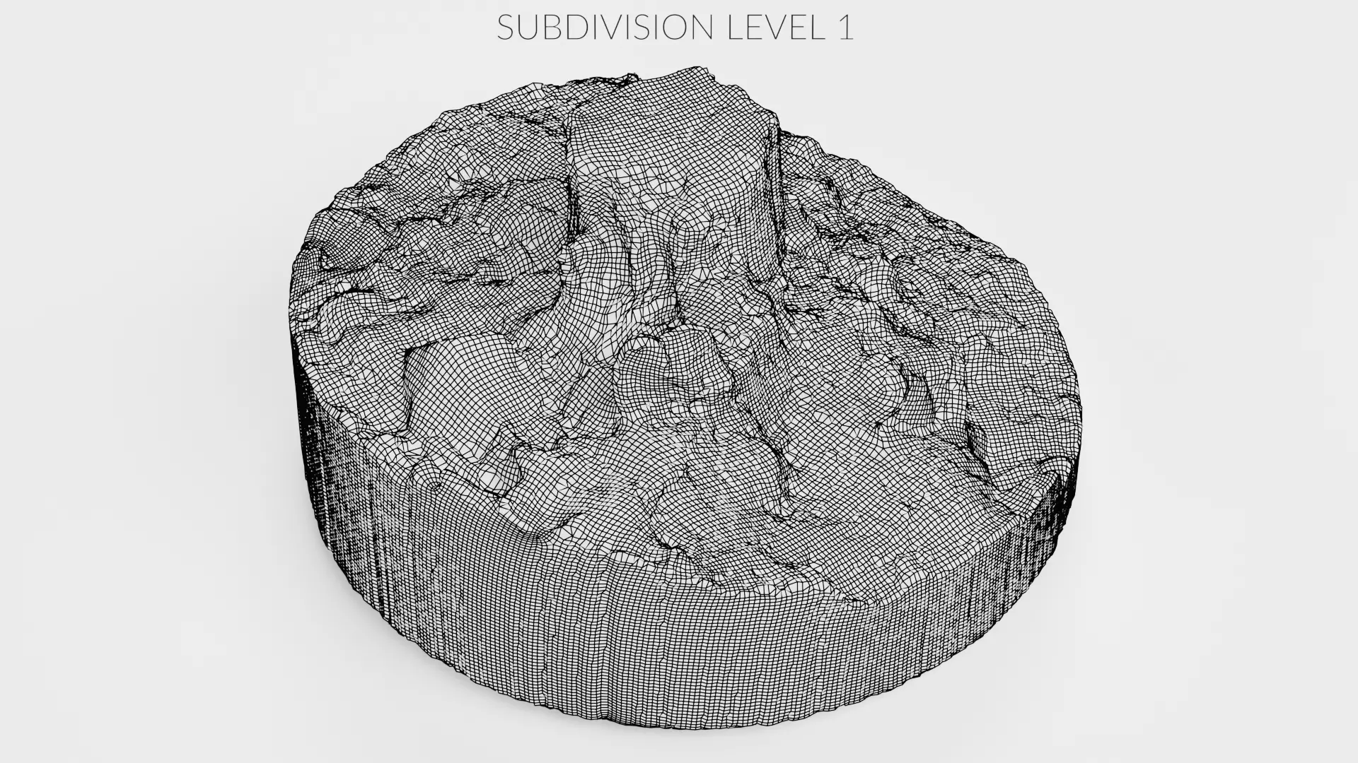 Tree Stump - Scanned Low-poly 3D model_12