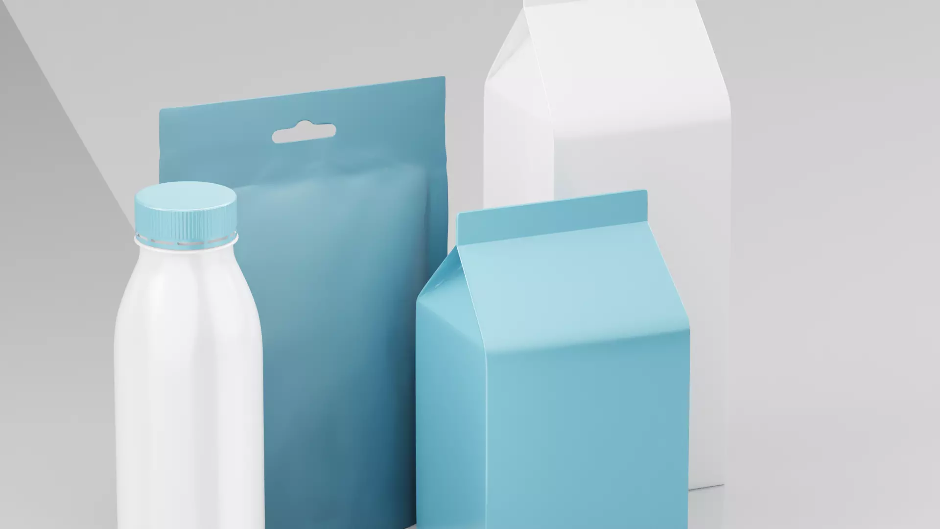 Dairy Set 3D model_3