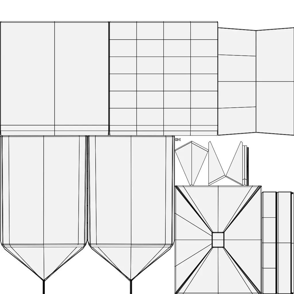 Dairy Set 3D model_11